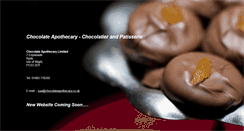 Desktop Screenshot of chocolateapothecary.co.uk