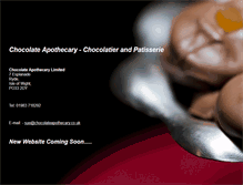 Tablet Screenshot of chocolateapothecary.co.uk